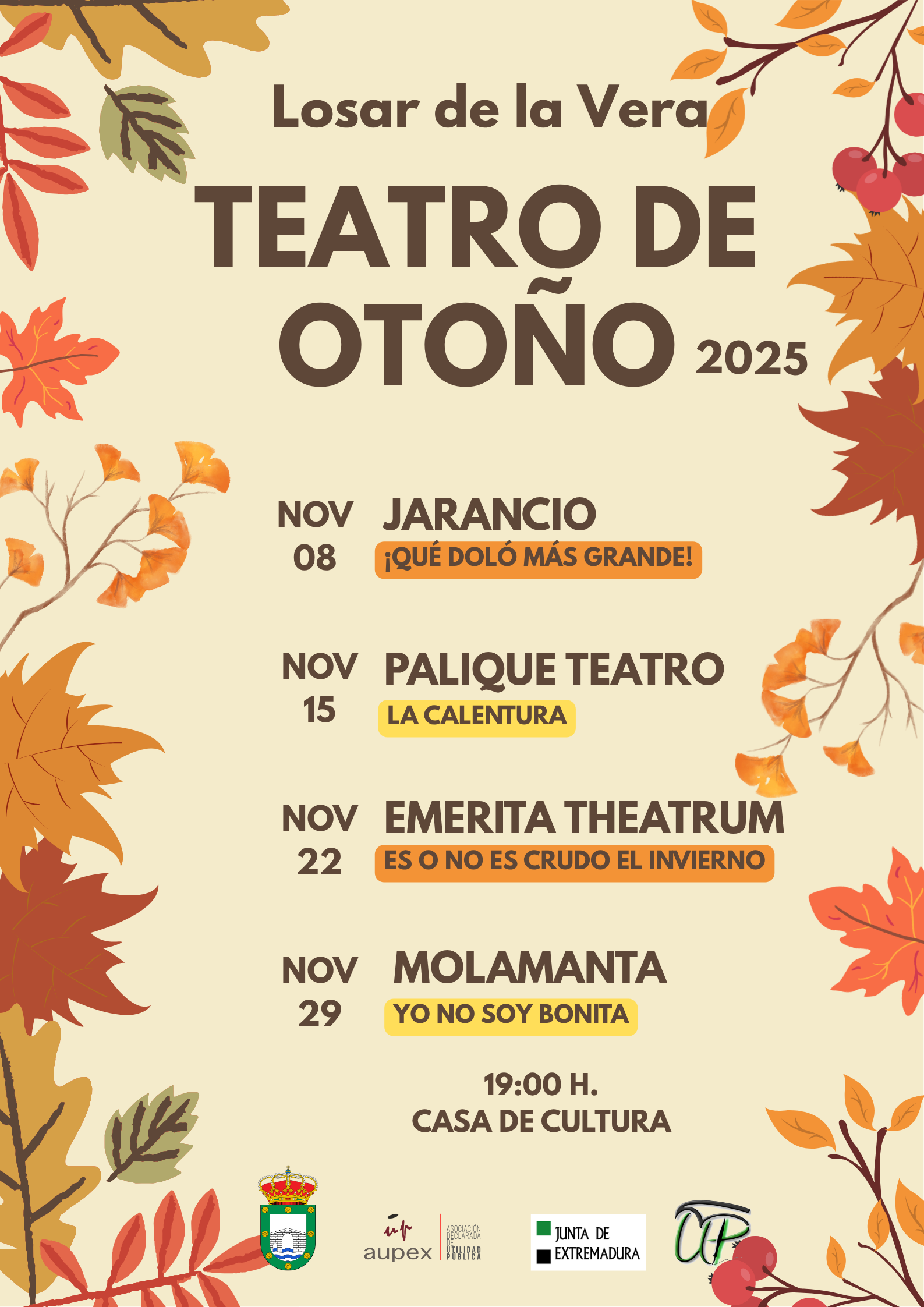 Teatro de Otoño 2025 en Losar de la Vera 