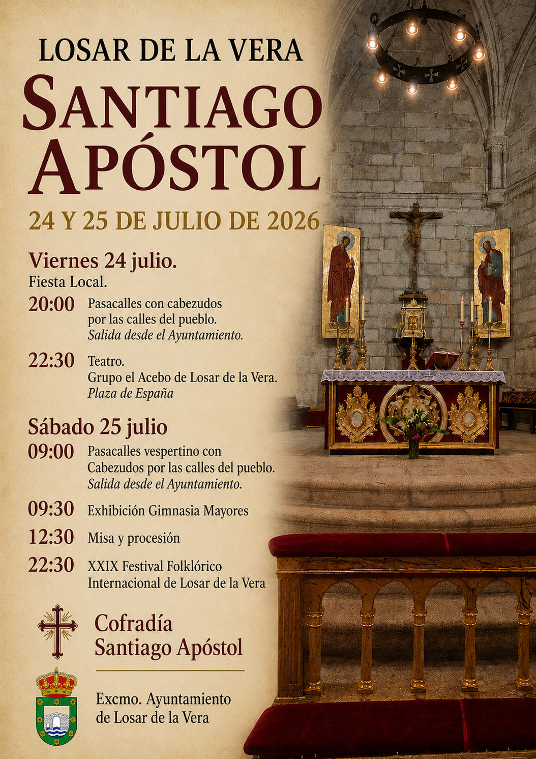 Fiestas en Honor a Santiago Apóstol 2026
