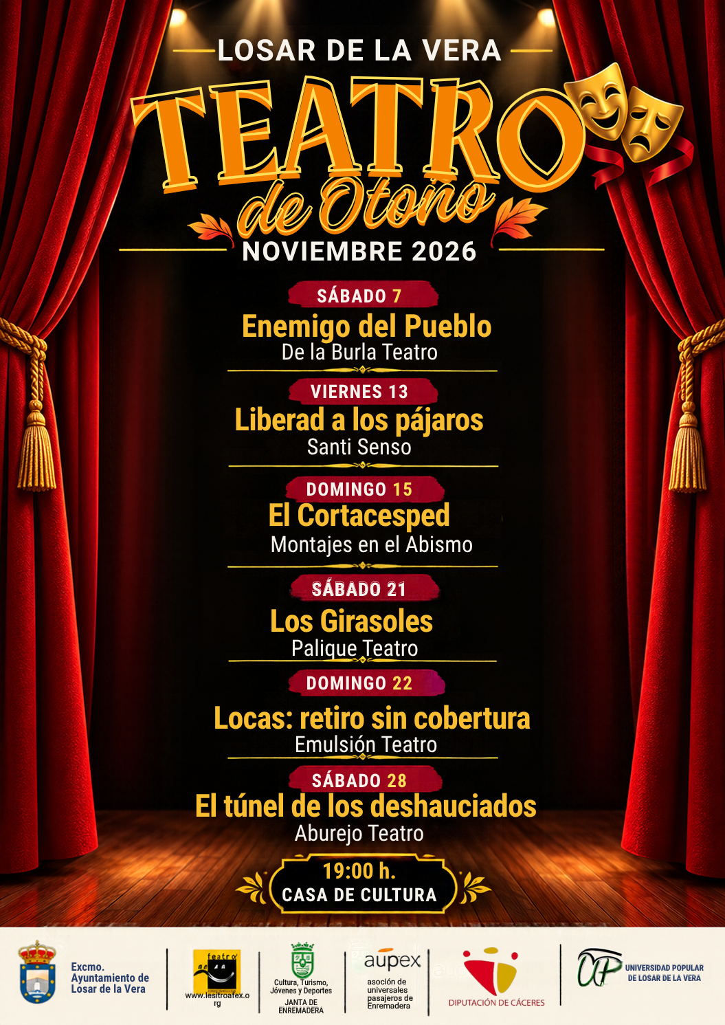 Teatro de Otoño 2026 en Losar de la Vera